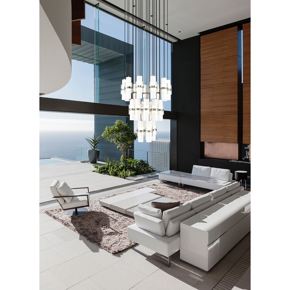 Chandelier Cayden - Nickel brossé 36" by Z - Lite | Luminaires & cie