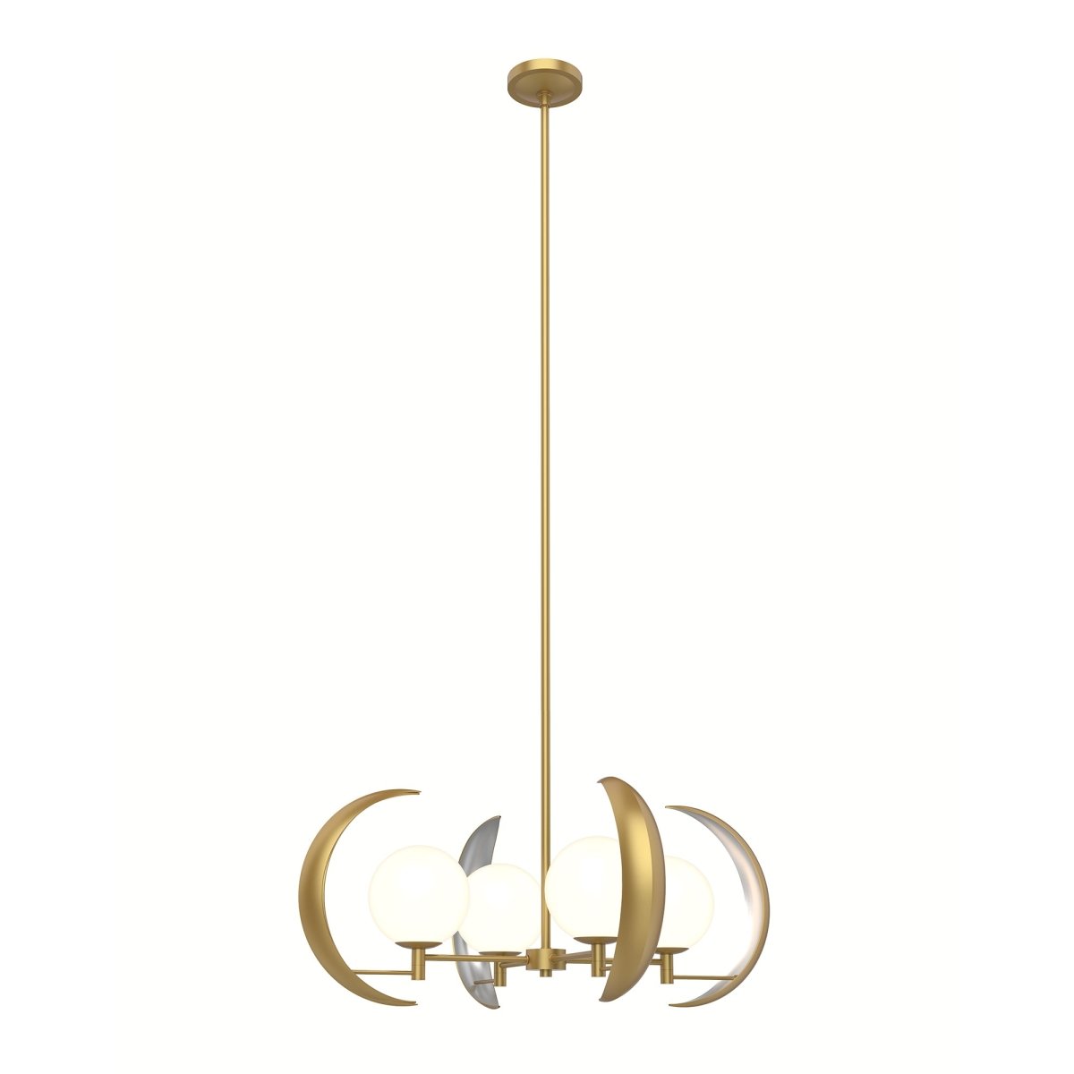 Chandelier Celeste - Laiton vintage by Alora Lighting | Luminaires & cie