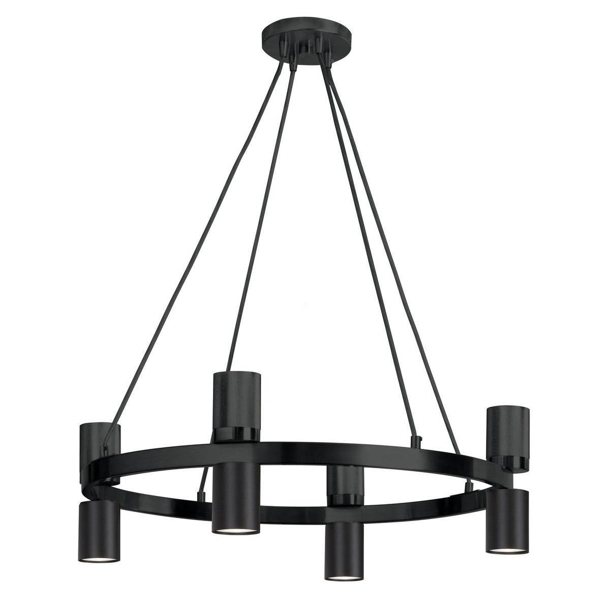 Lustre Cerelia 24", Noir mat – Dainolite