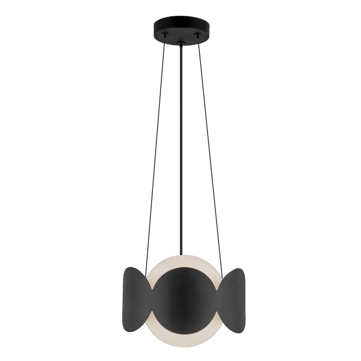 Chandelier Ciel - Verre noir / opale by Kuzco Lighting | Luminaires & cie