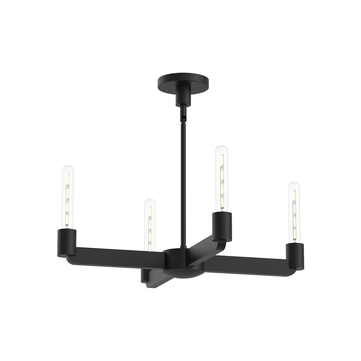 Chandelier Claire - Noir mat 25" by Alora Lighting | Luminaires & cie