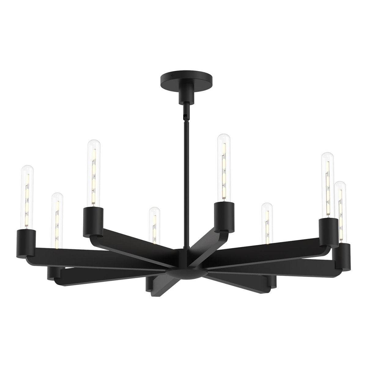 Chandelier Claire - Noir mat 32" by Alora Lighting | Luminaires & cie