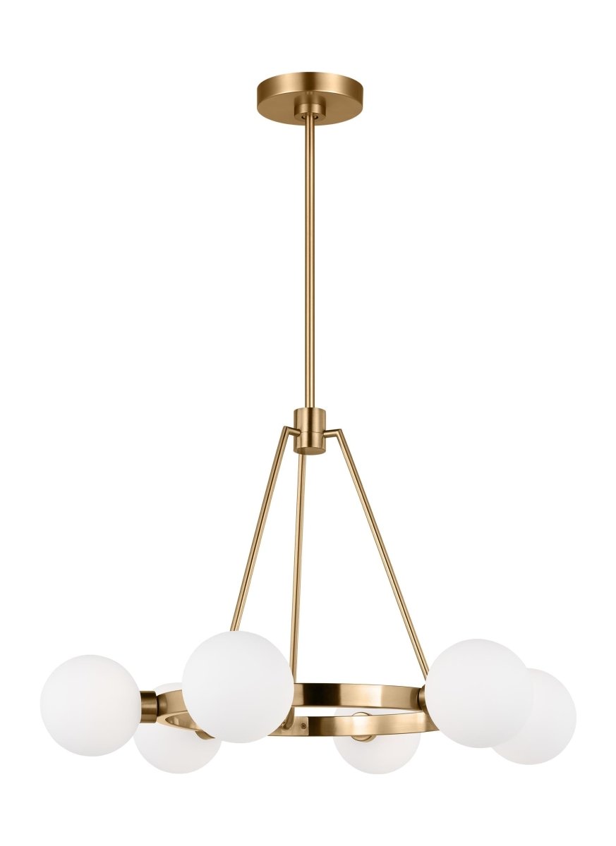 Chandelier Clybourn - Laiton satiné 26" by Visual Comfort Studio | Luminaires & cie