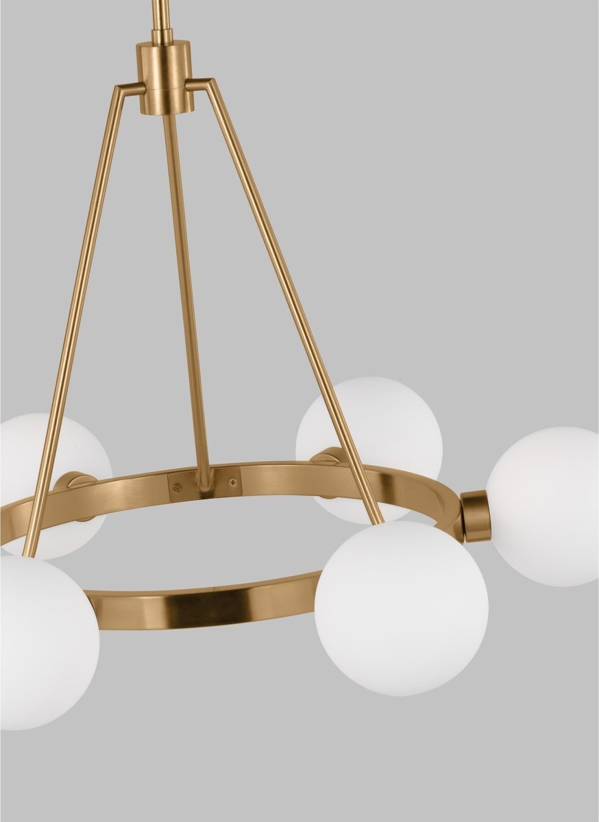 Chandelier Clybourn - Laiton satiné 26" by Visual Comfort Studio | Luminaires & cie
