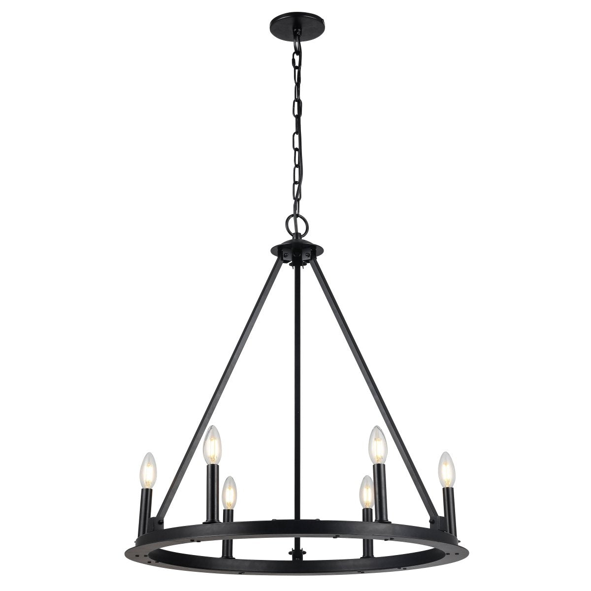 Chandelier Colby - Sans abat - jour 26" by Dainolite | Luminaires & cie