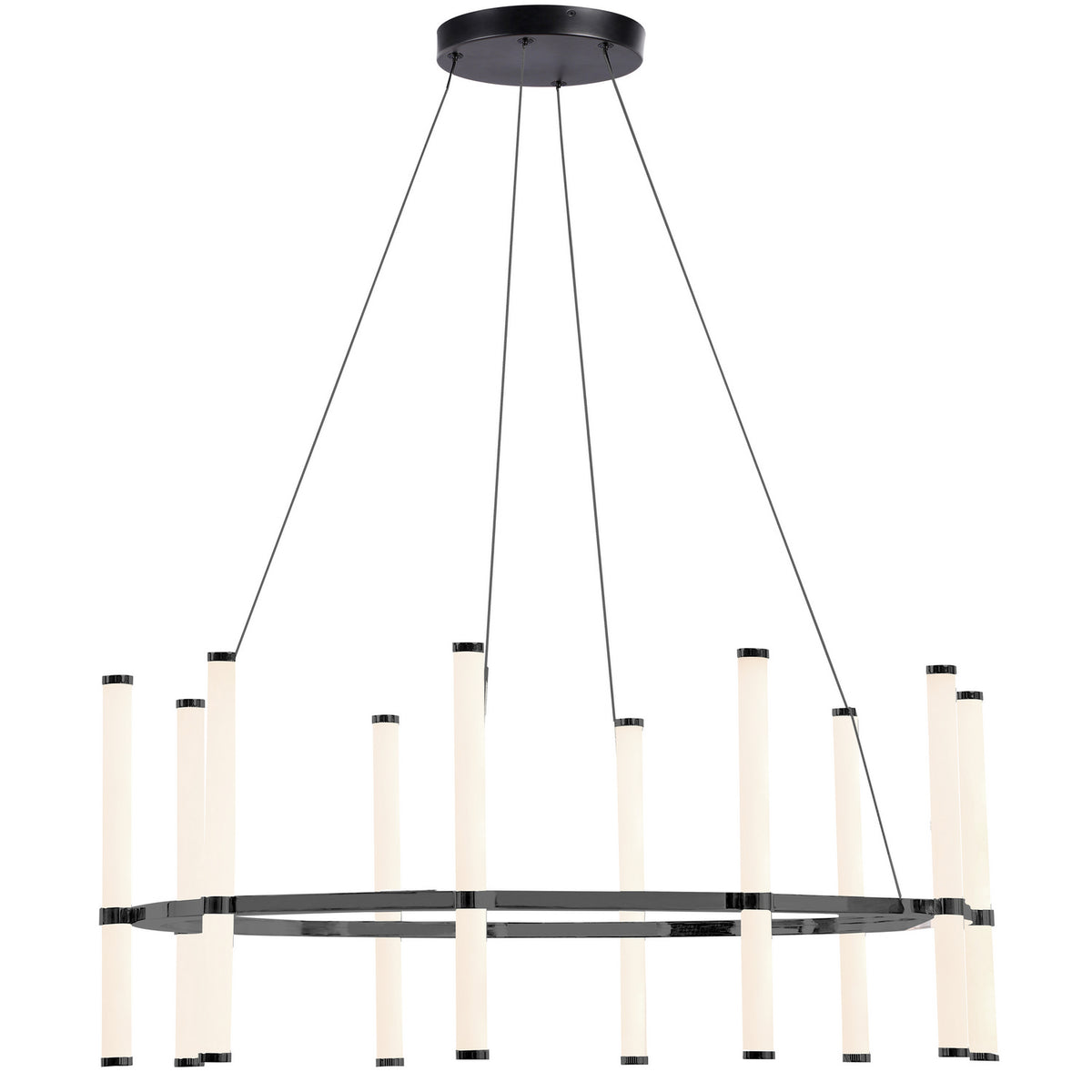 Lustre Corvette 32", Noir / Noir mat – Dainolite