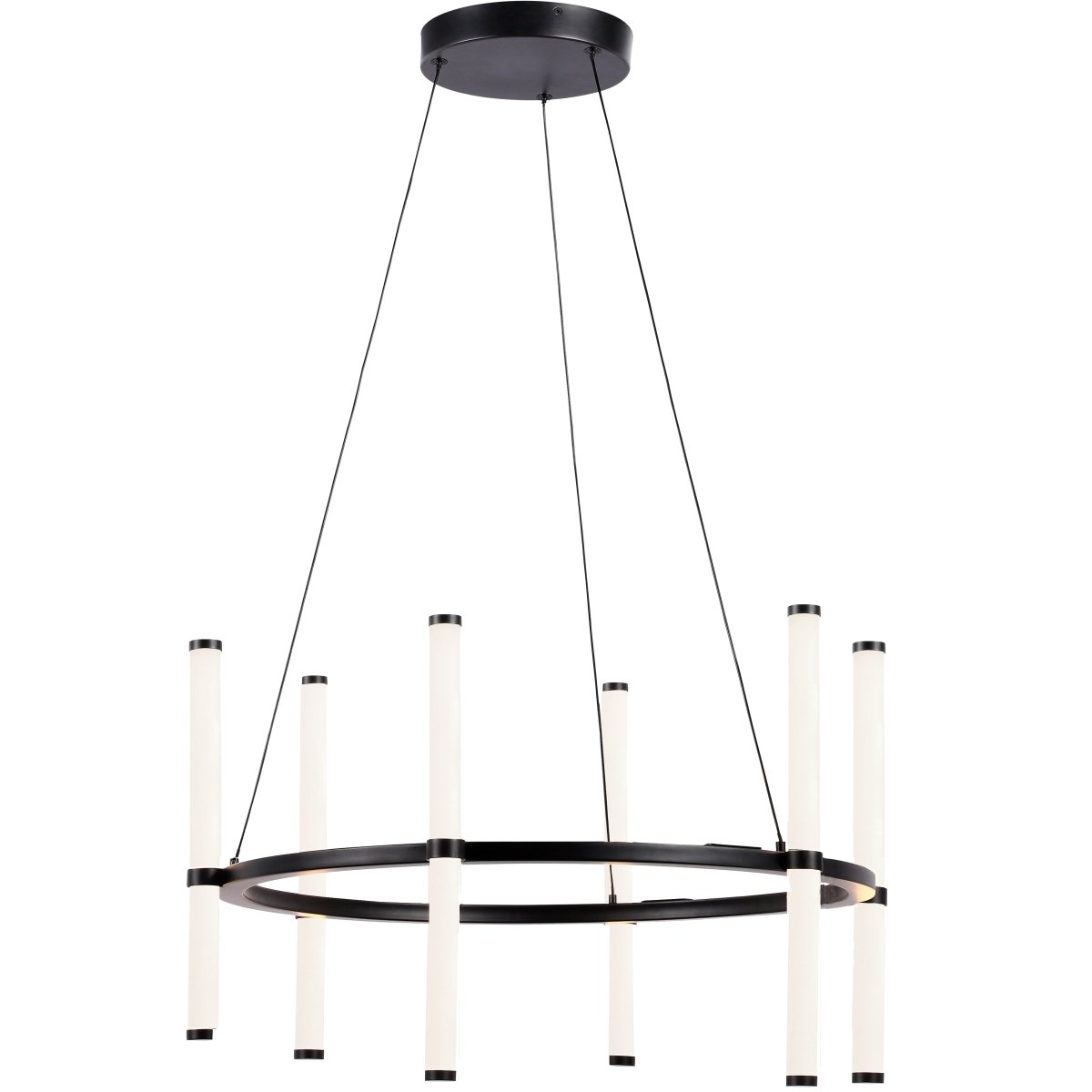 Chandelier Corvette - Noir 24" by Dainolite | Luminaires & cie