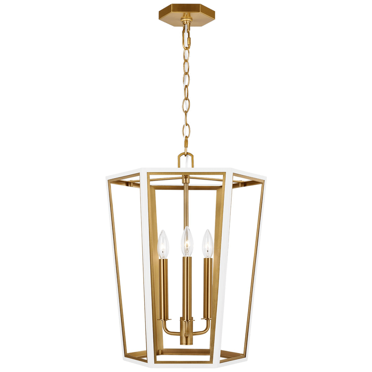 Chandelier Curt - Blanc mat 16" by Visual Comfort Studio | Luminaires & cie