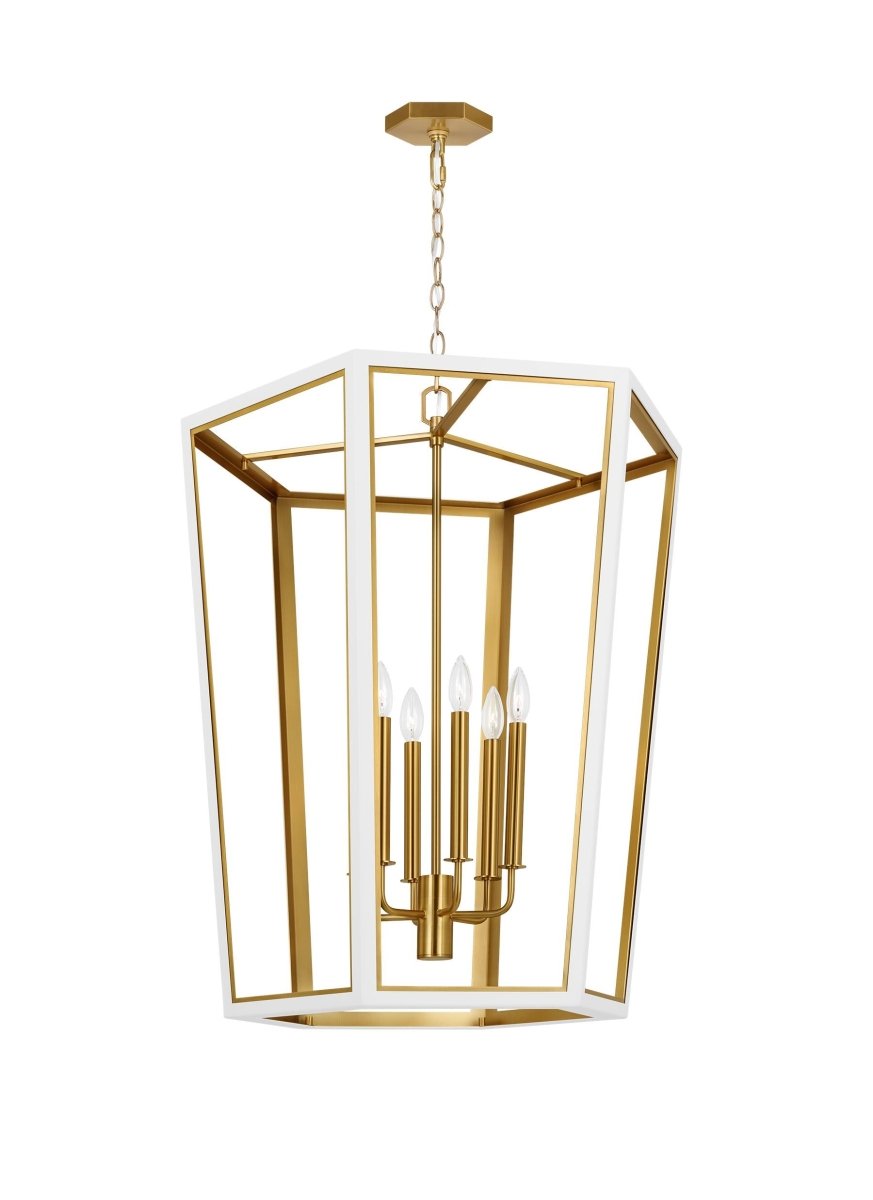 Chandelier Curt - Blanc mat 26 5/8" by Visual Comfort Studio | Luminaires & cie