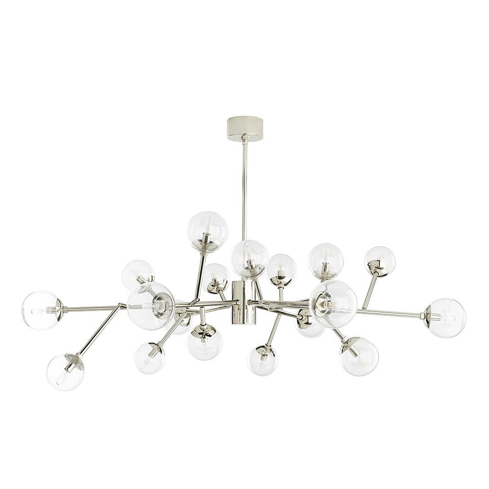 Chandelier Dallas - Nickel Poli Medium by Arteriors | Luminaires & cie
