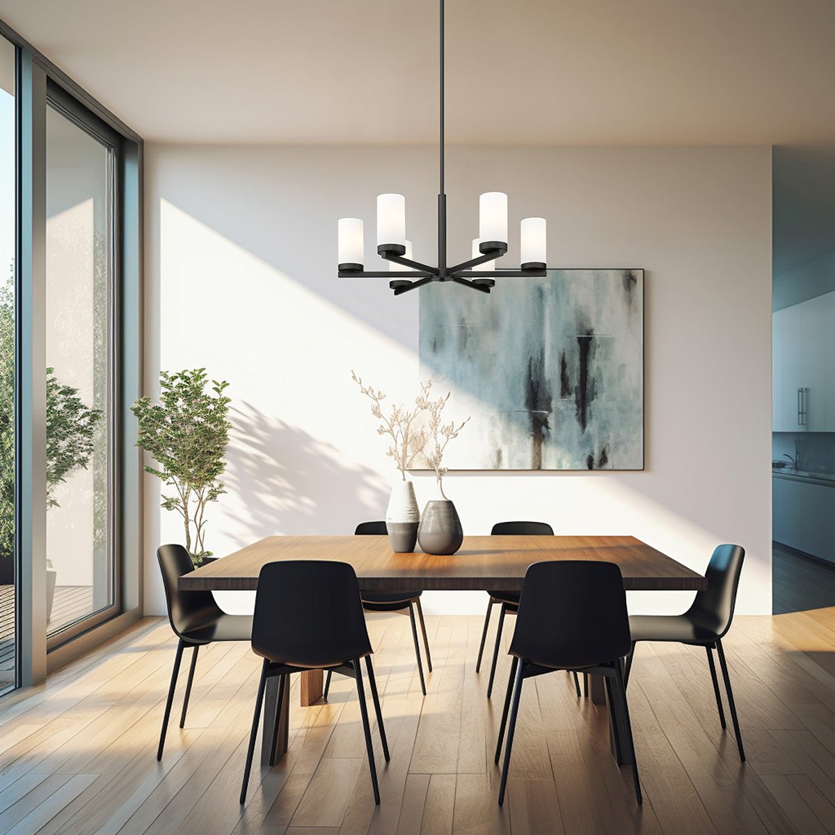 Chandelier Danica - Noir mat 26" by Z - Lite | Luminaires & cie