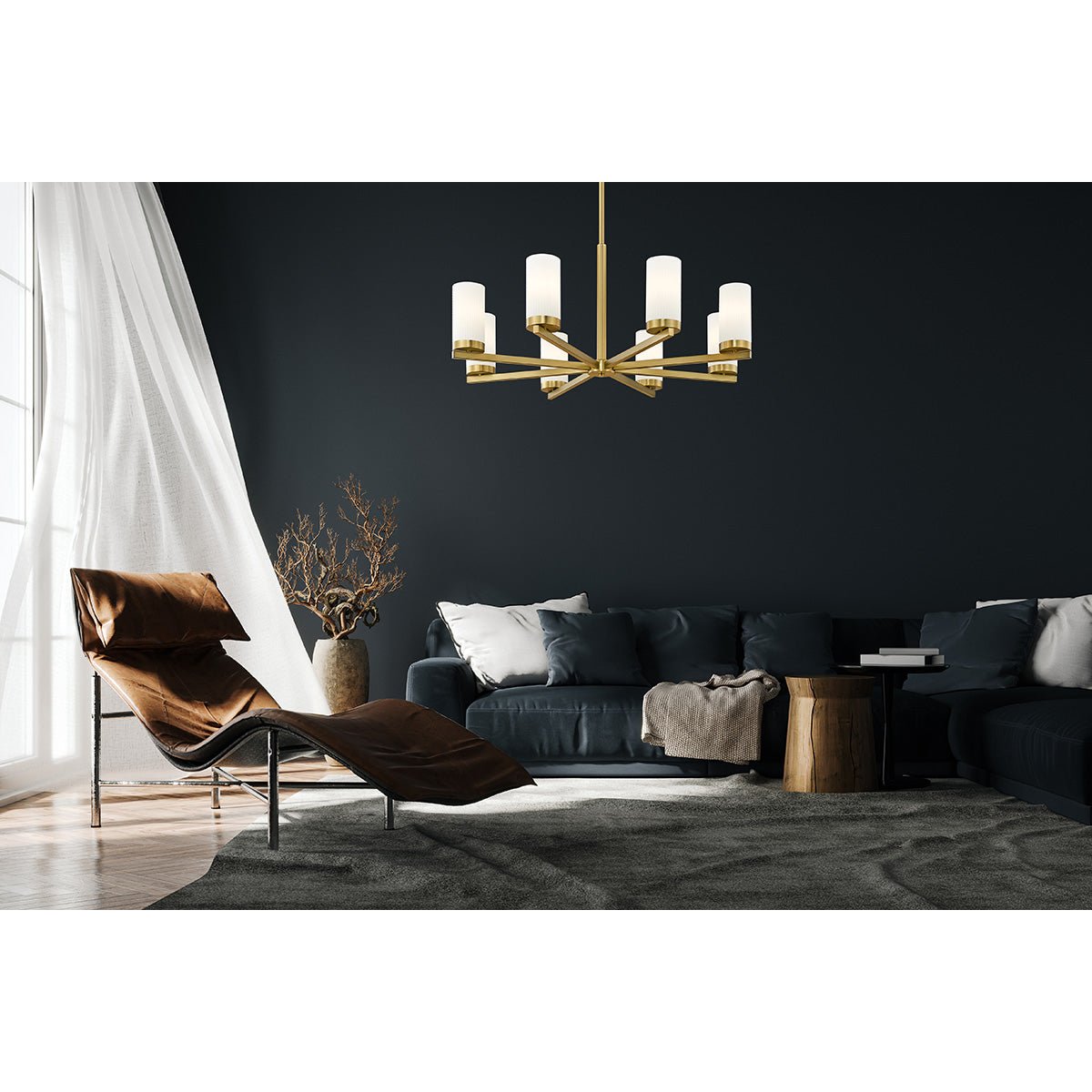Chandelier Danica - Or moderne 31 1/2" by Z - Lite | Luminaires & cie