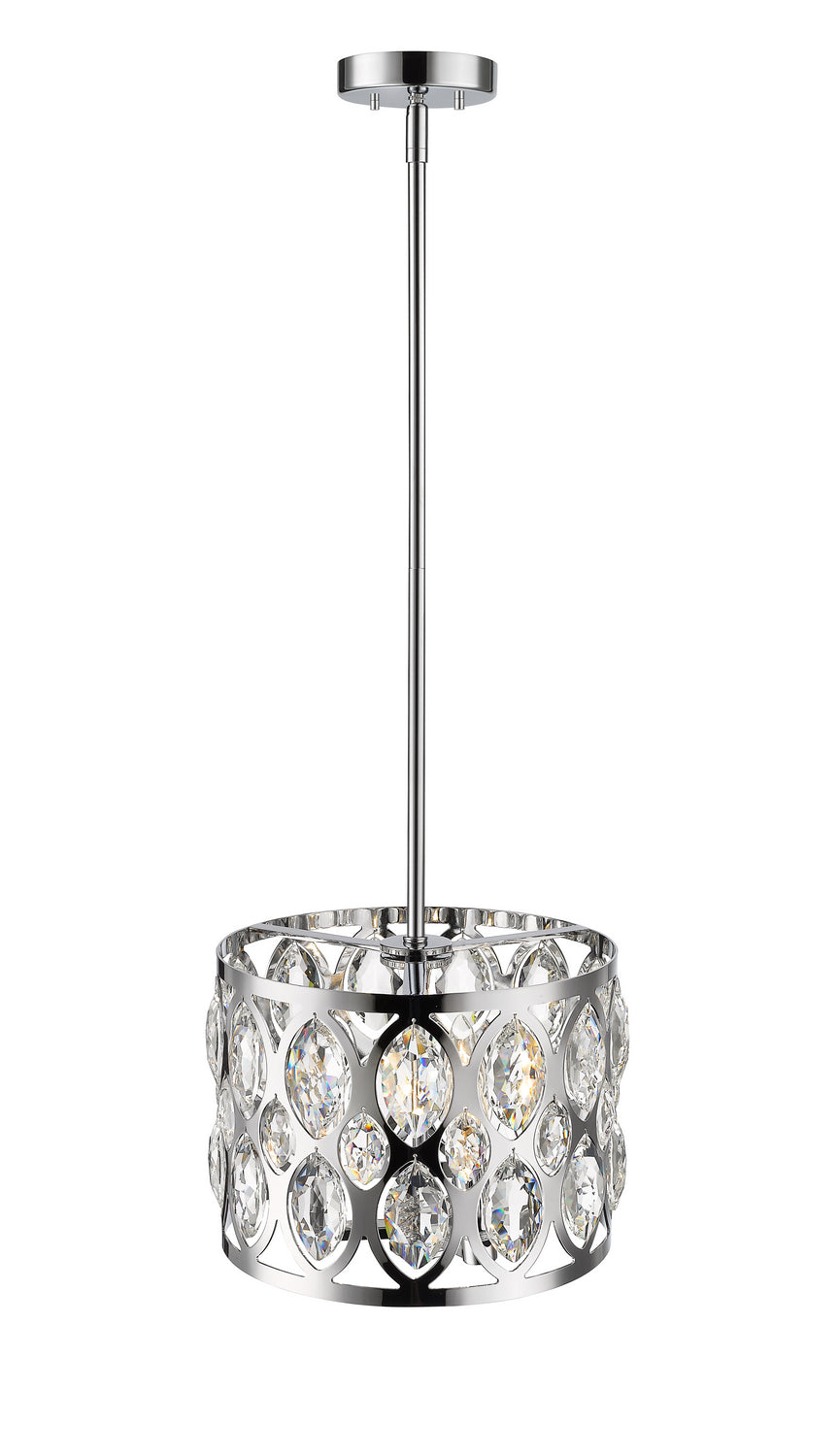 Suspension Dealey Chrome, 12" – vue 3