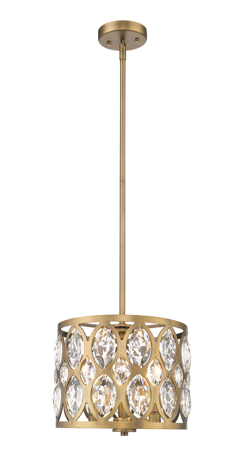 Suspension Dealey Laiton héritage, 12" – Z-Lite