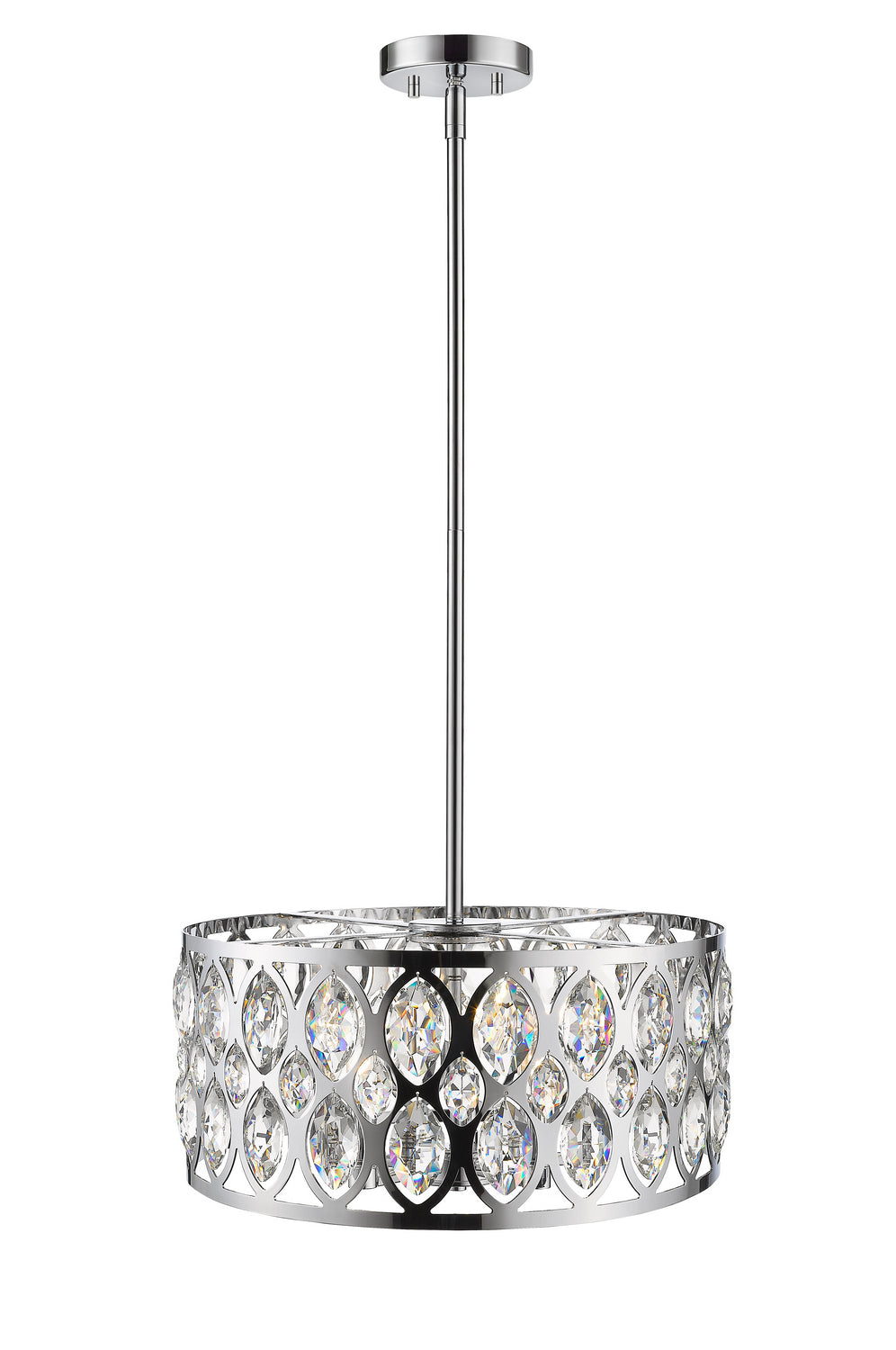 Suspension Dealey Chrome, 19 1/4" – vue 3