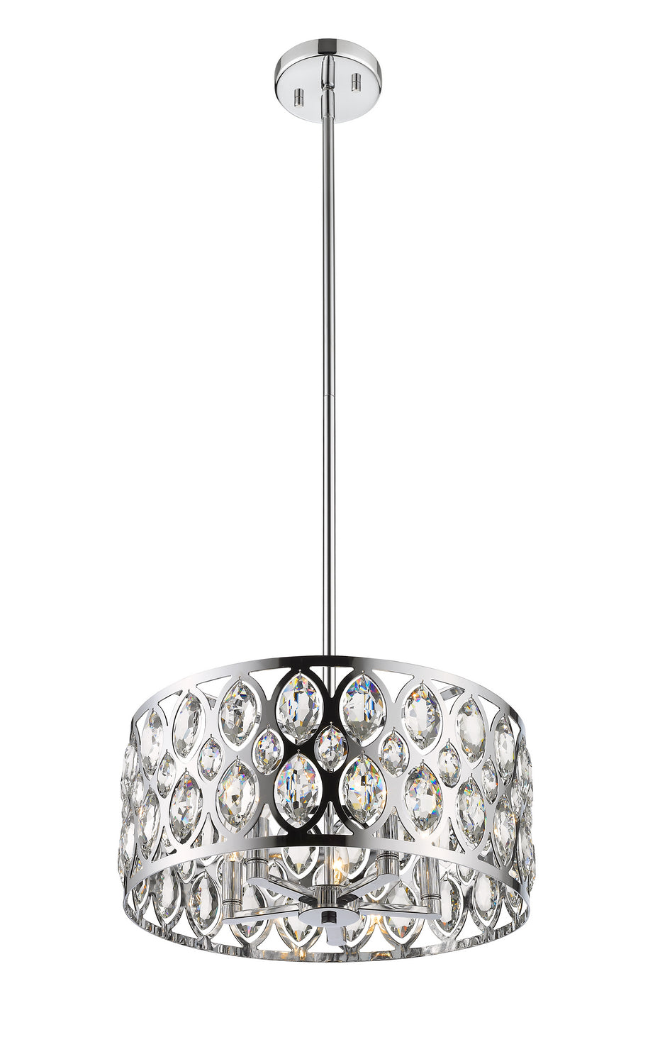 Suspension Dealey Chrome, 19 1/4" – vue 4