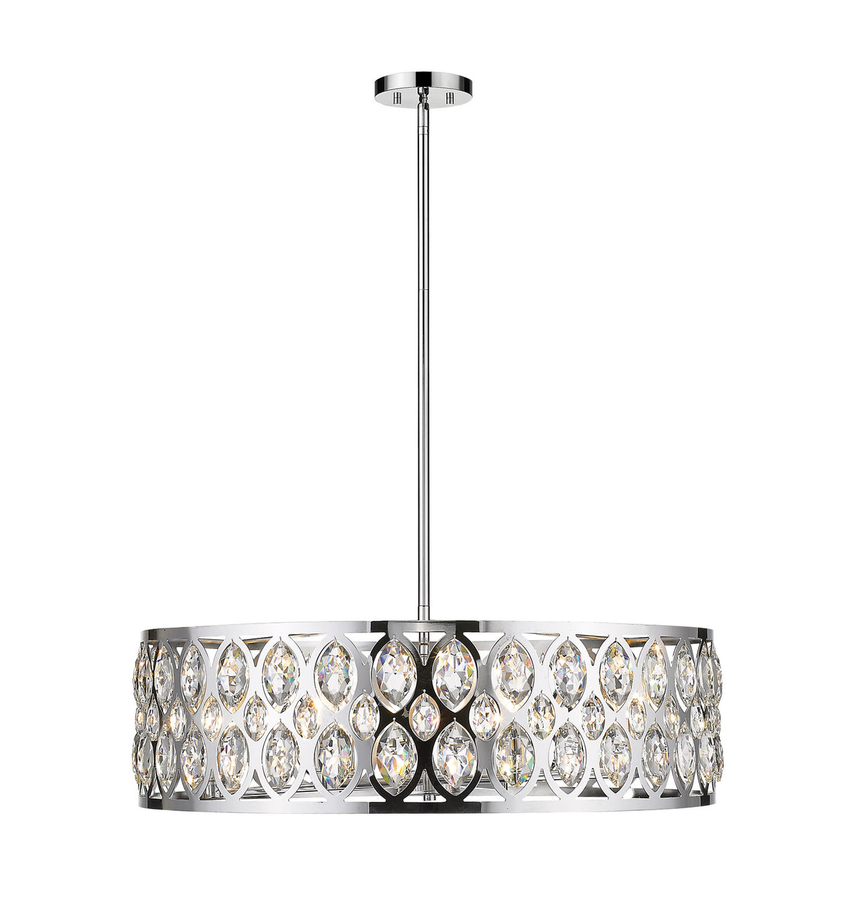 Suspension Dealey Chrome, 30 1/4" – Z-Lite