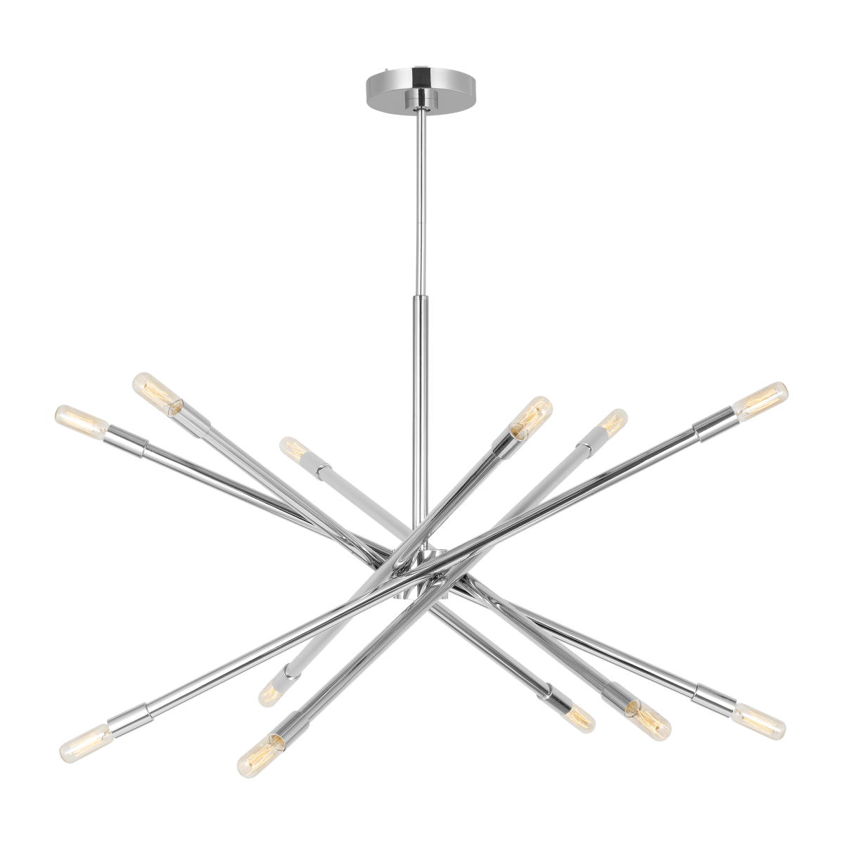 Chandelier Eastyn - Nickel poli 29 3/4" by Visual Comfort Studio | Luminaires & cie