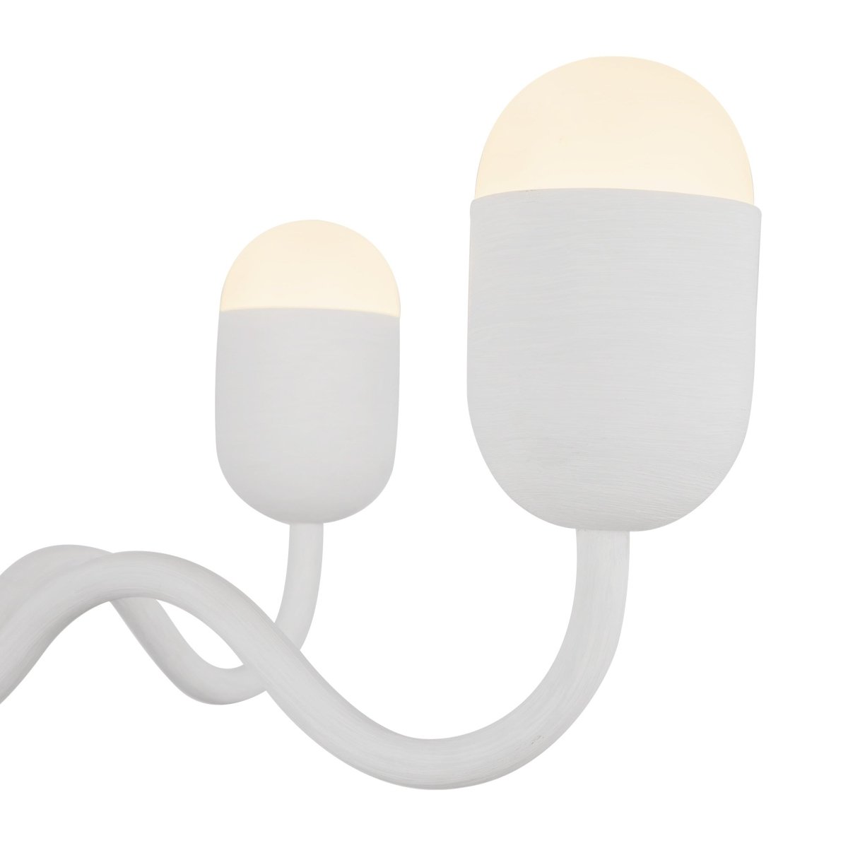 Chandelier Effie - Verre blanc / opale antique 27" by Alora Lighting | Luminaires & cie