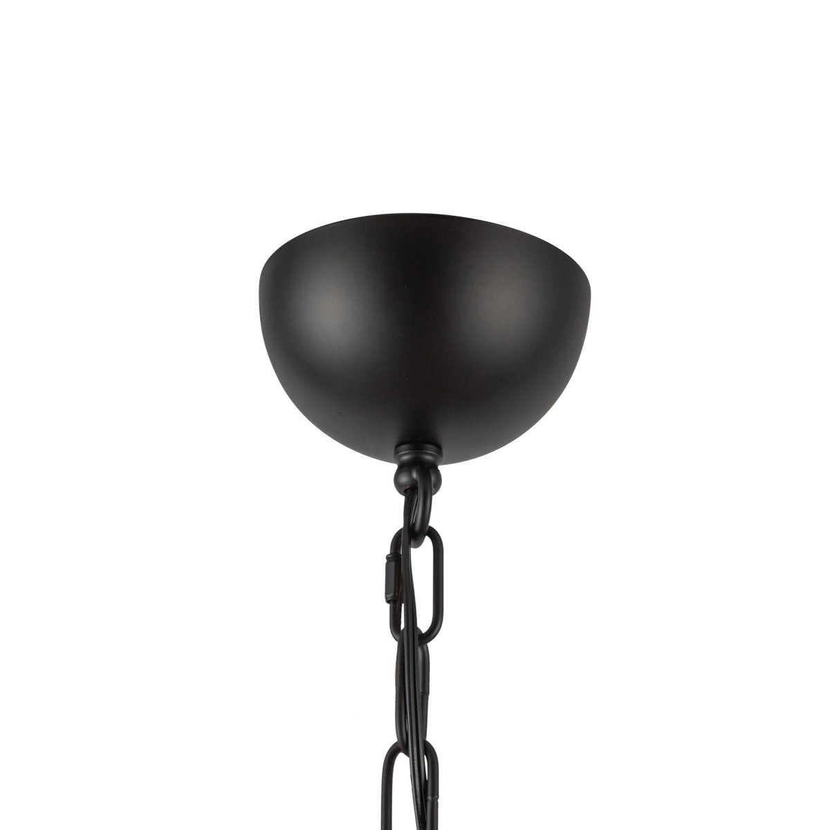 Chandelier Effie - Verre noir / opale mat 27" by Alora Lighting | Luminaires & cie