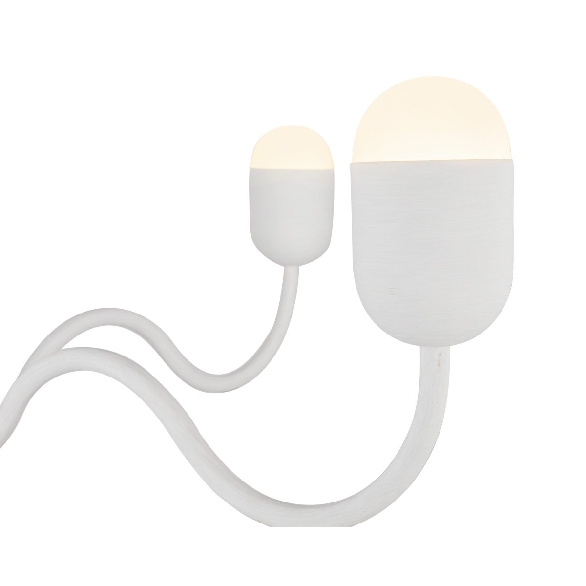 Chandelier Effie - Verre blanc / opale antique 39" by Alora Lighting | Luminaires & cie