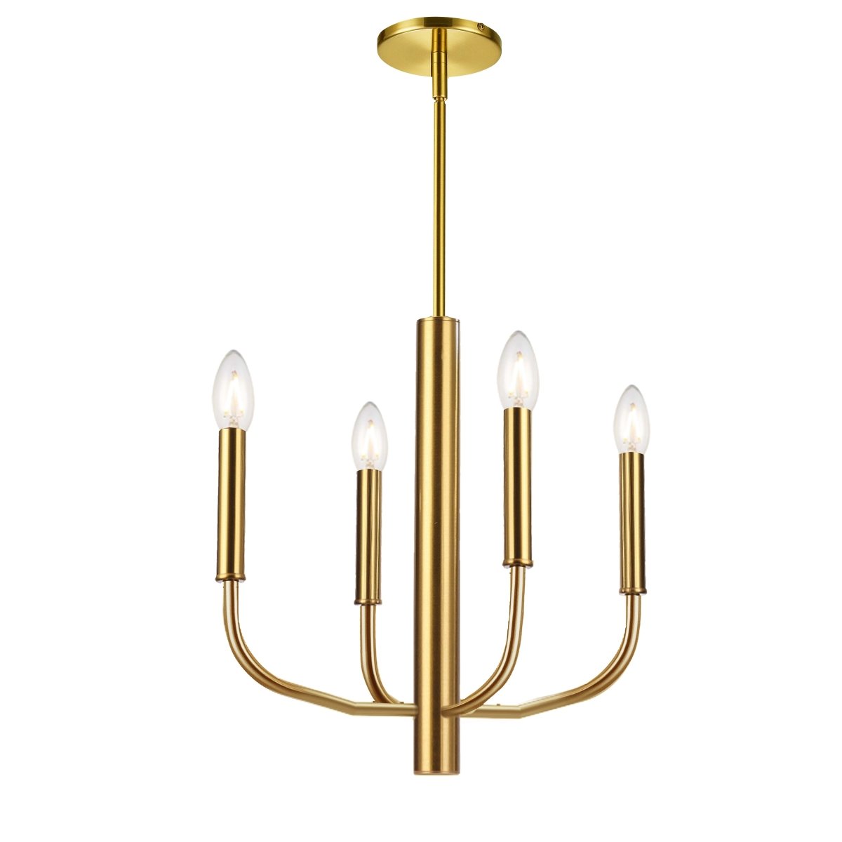 Chandelier Eleanor - Laiton vieilli 16" 1 étage by Dainolite | Luminaires & cie