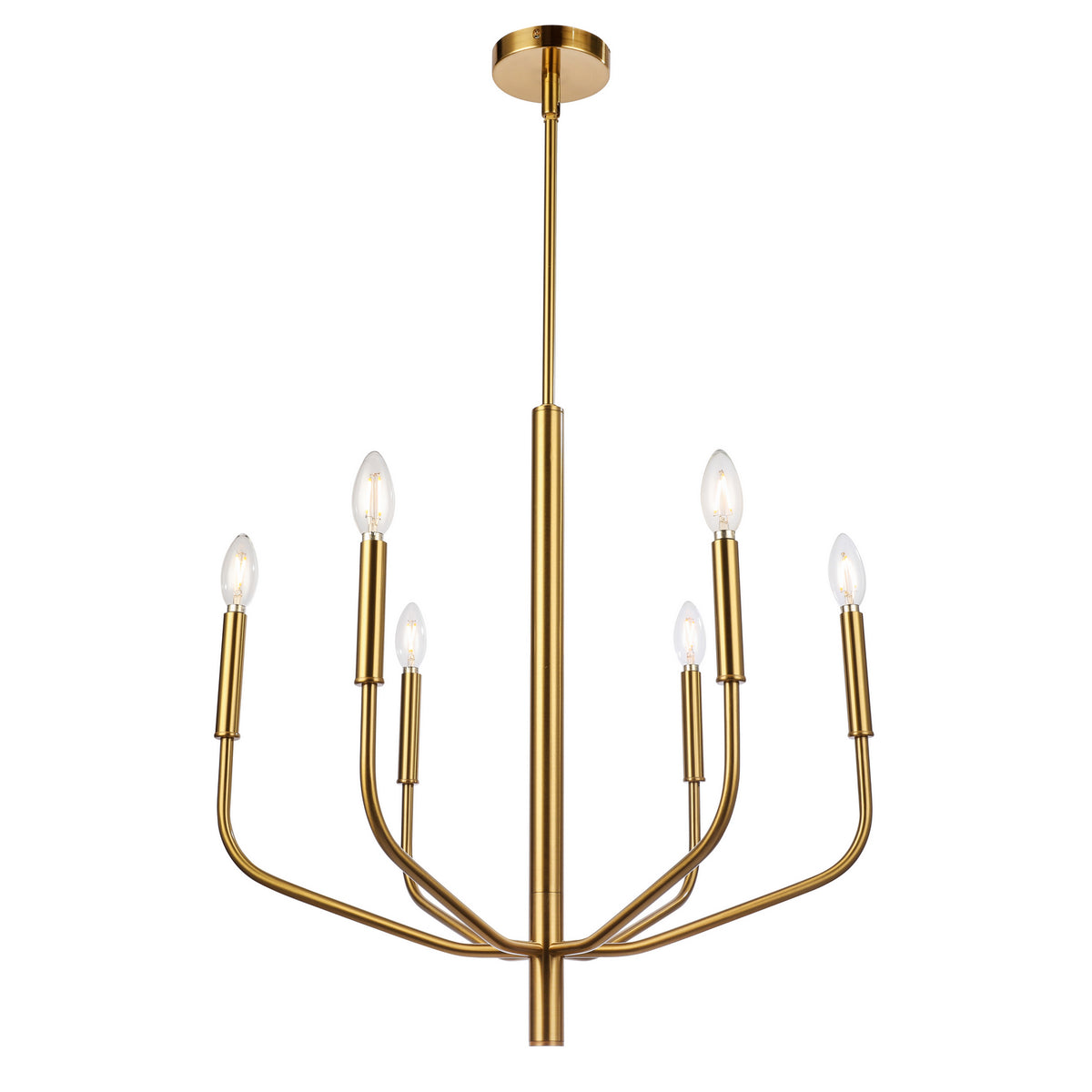 Lustre Eleanor Laiton vieilli, 24" – Dainolite