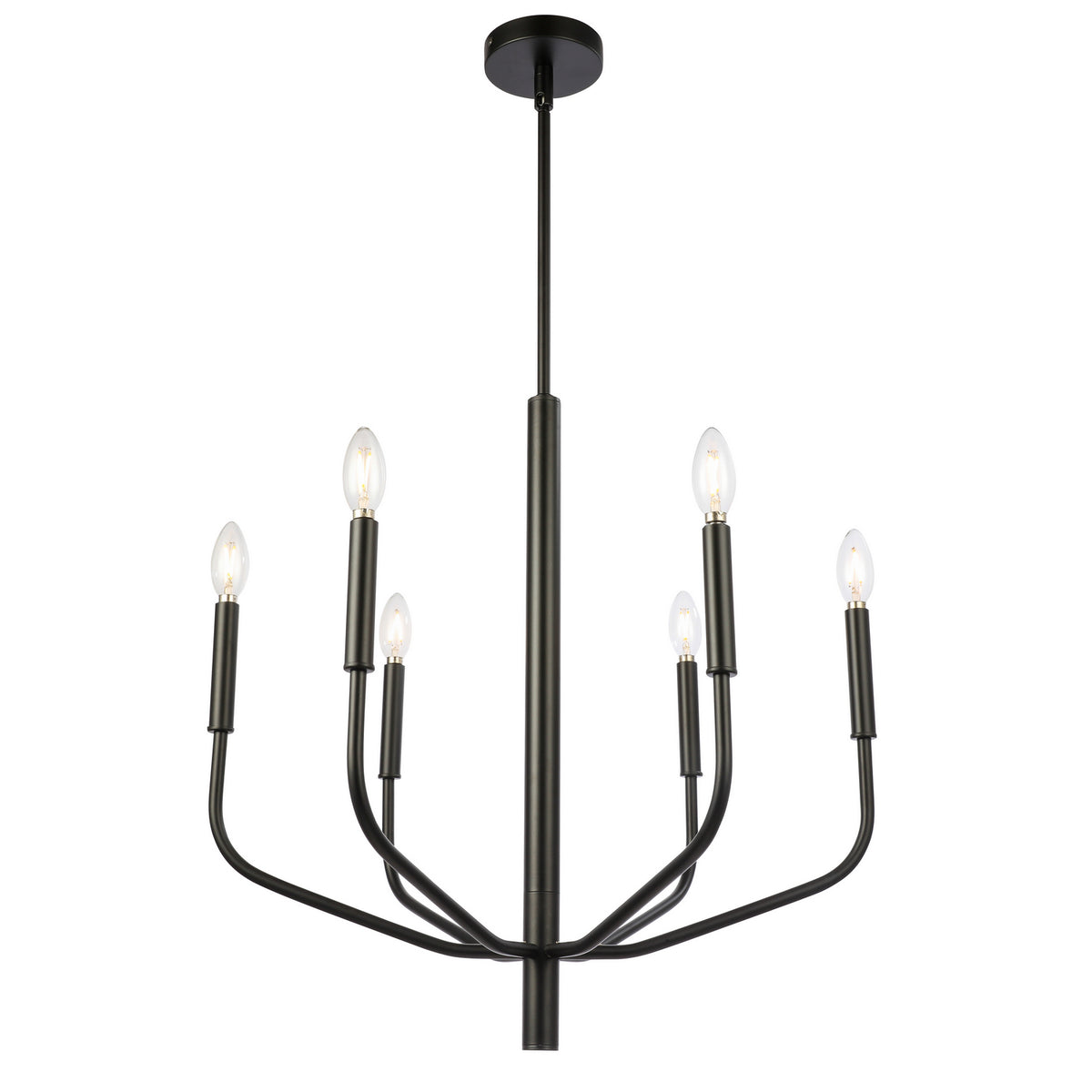 Lustre Eleanor Noir / Noir mat, 24" – Dainolite