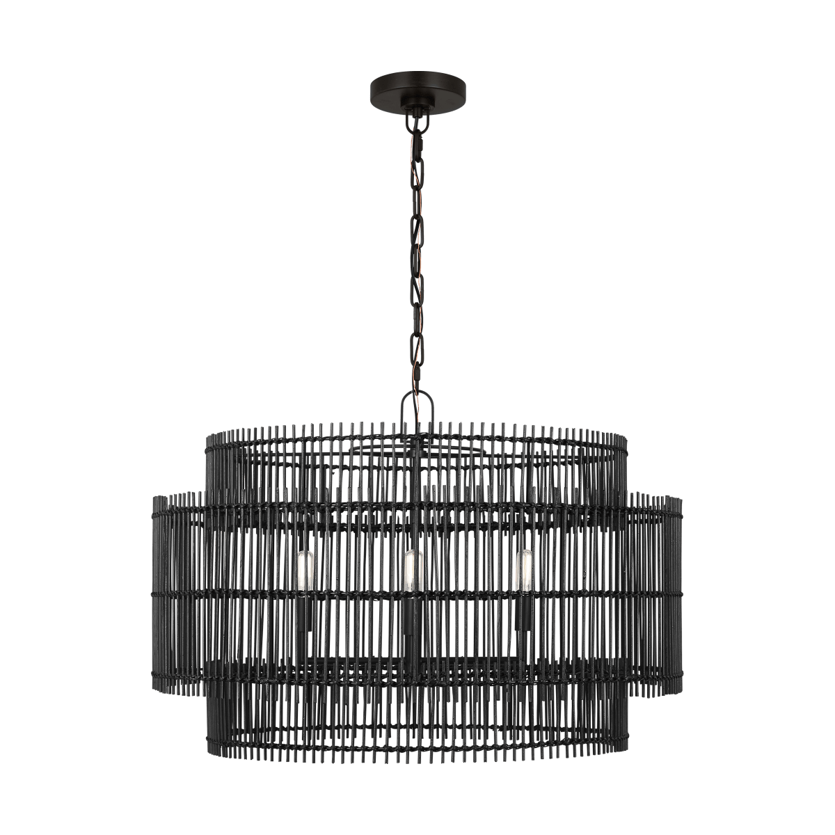Chandelier Elio - Fer vieille 30" by Visual Comfort Studio | Luminaires & cie