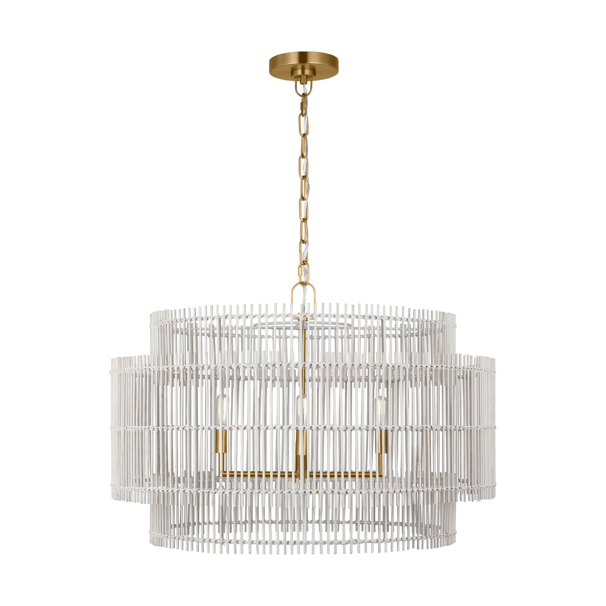 Chandelier Elio - Laiton brûlé 30" by Visual Comfort Studio | Luminaires & cie