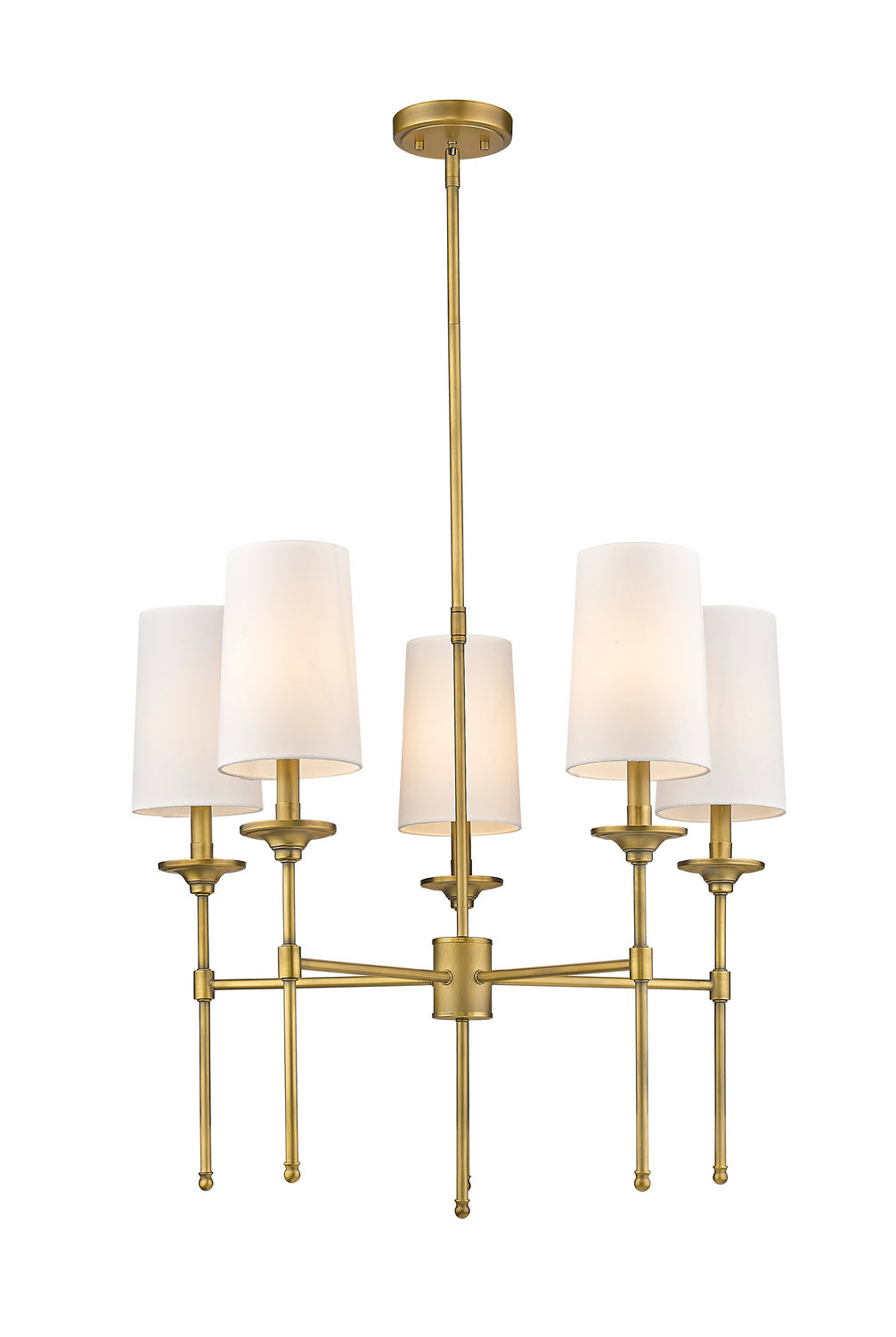 Lustre Emily Laiton frotté, nombre ampoules 5 – Z-Lite