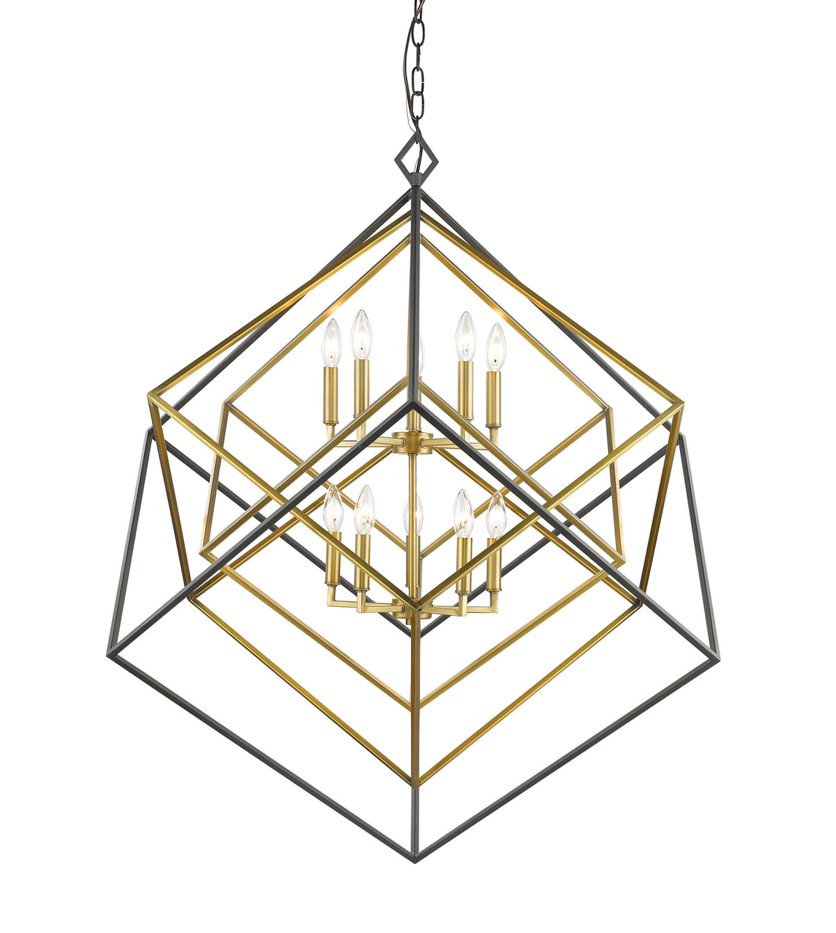 Lustre Euclid Laiton antique + bronze, 41 1/2" – Z-Lite