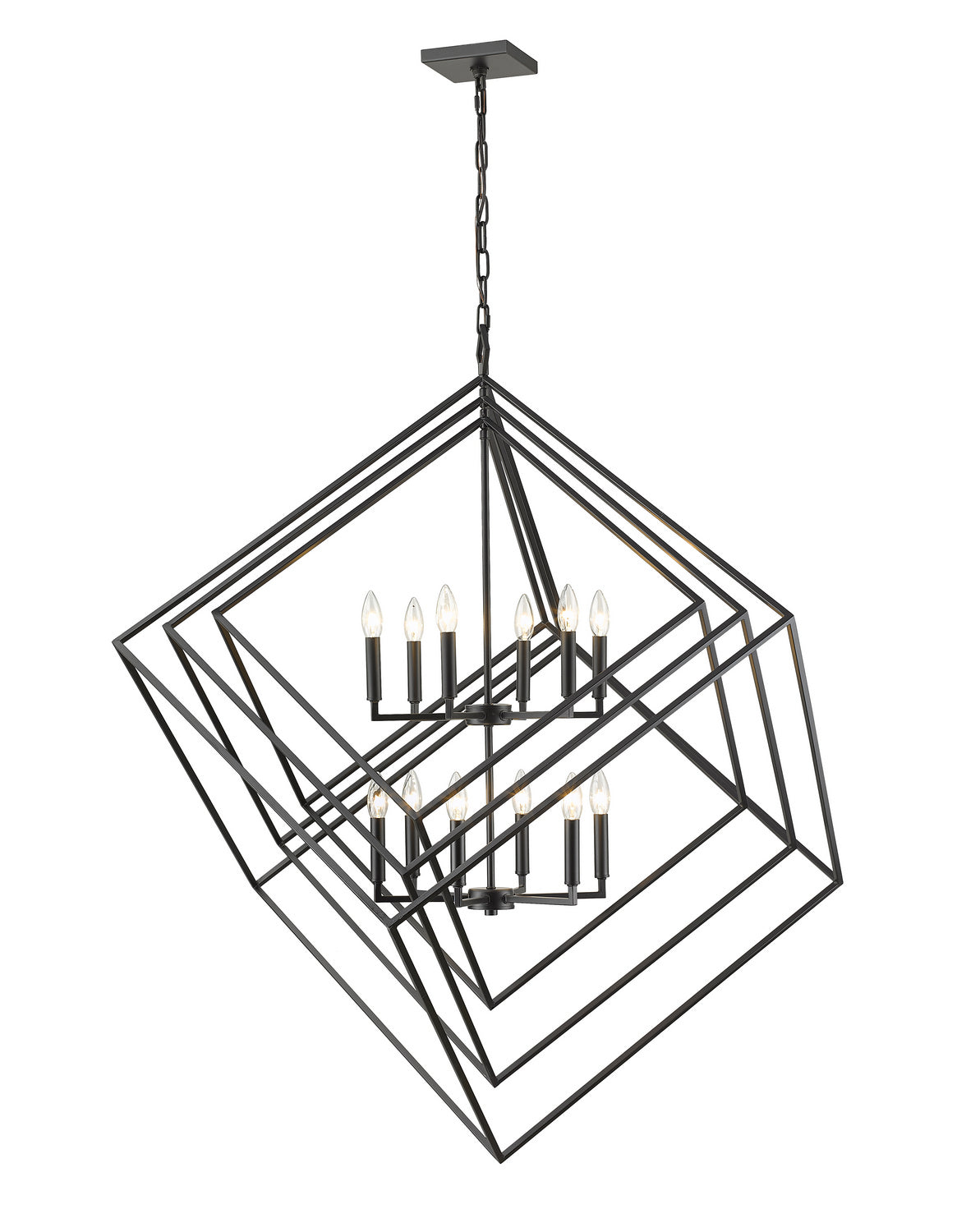 Lustre Euclid Noir mat, 47 1/2" – Z-Lite