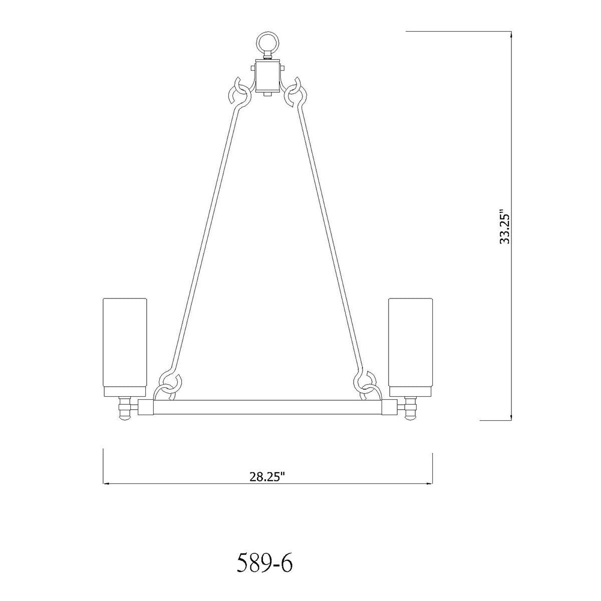 Chandelier extérieur Marlow