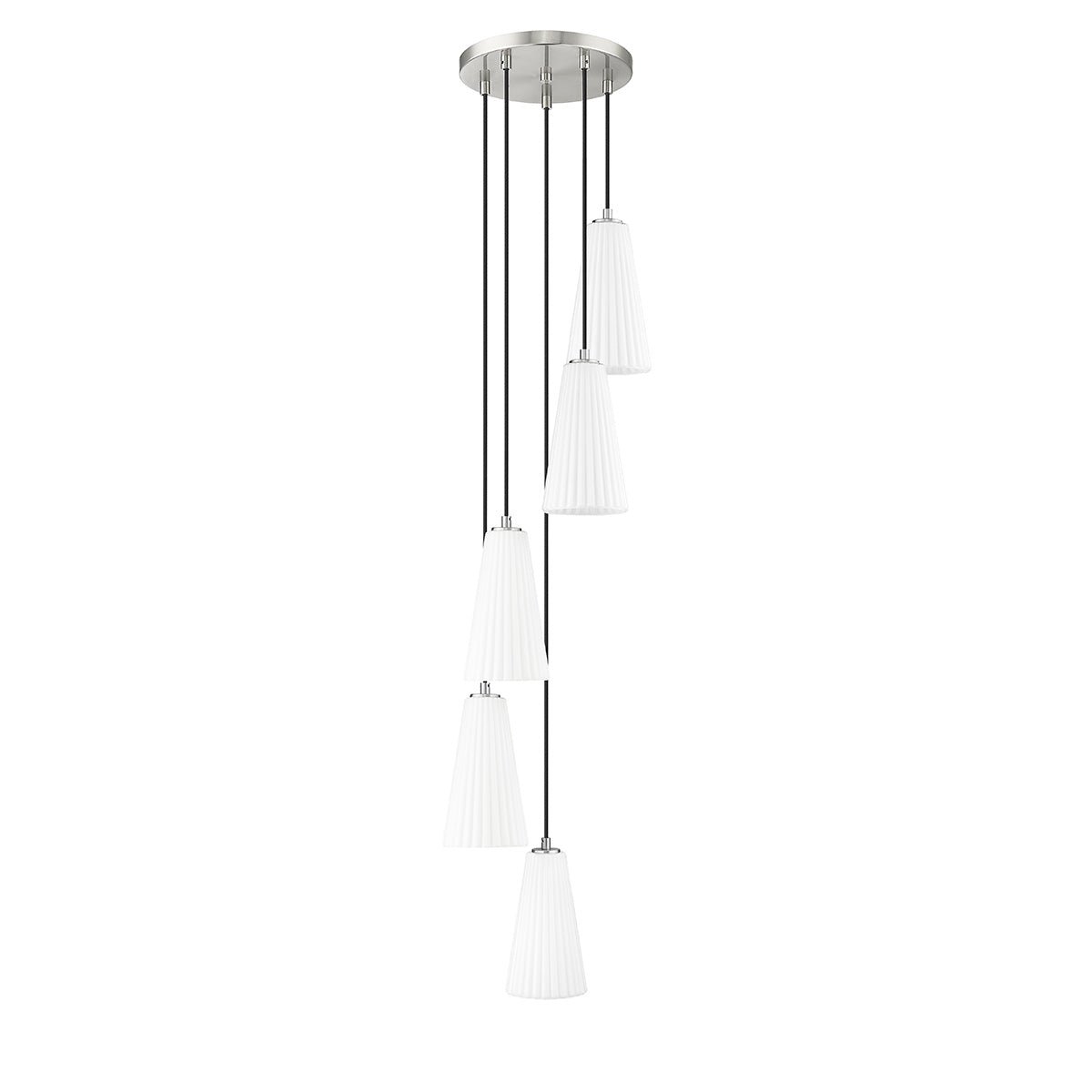 Chandelier Farrell - Nickel brossé 12" 11" by Z - Lite | Luminaires & cie