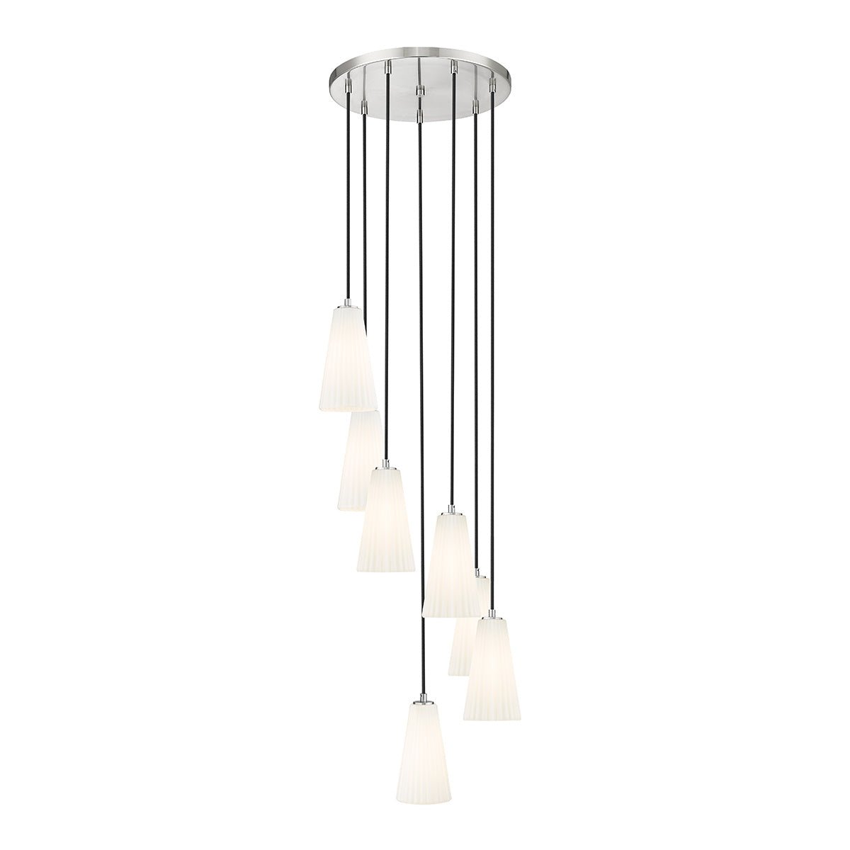 Chandelier Farrell - Nickel brossé 18" 11" by Z - Lite | Luminaires & cie
