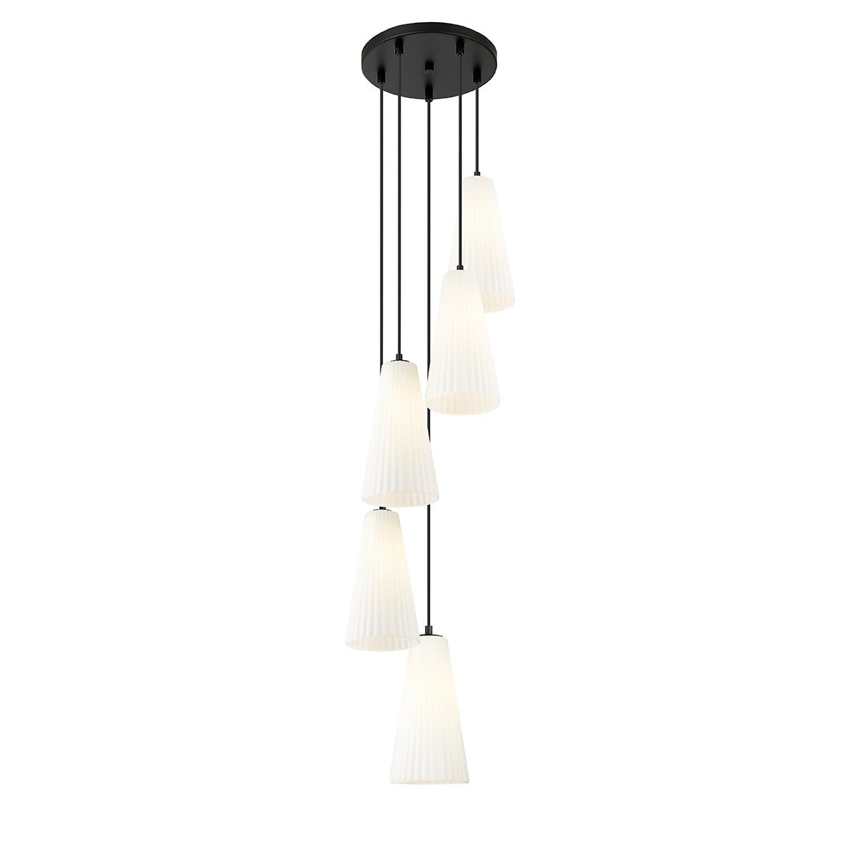 Chandelier Farrell - Noir mat 12" 13 3/4" by Z - Lite | Luminaires & cie