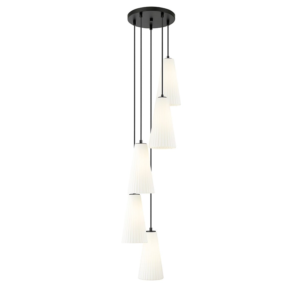 Chandelier Farrell - Noir mat 12" 13 3/4" by Z - Lite | Luminaires & cie
