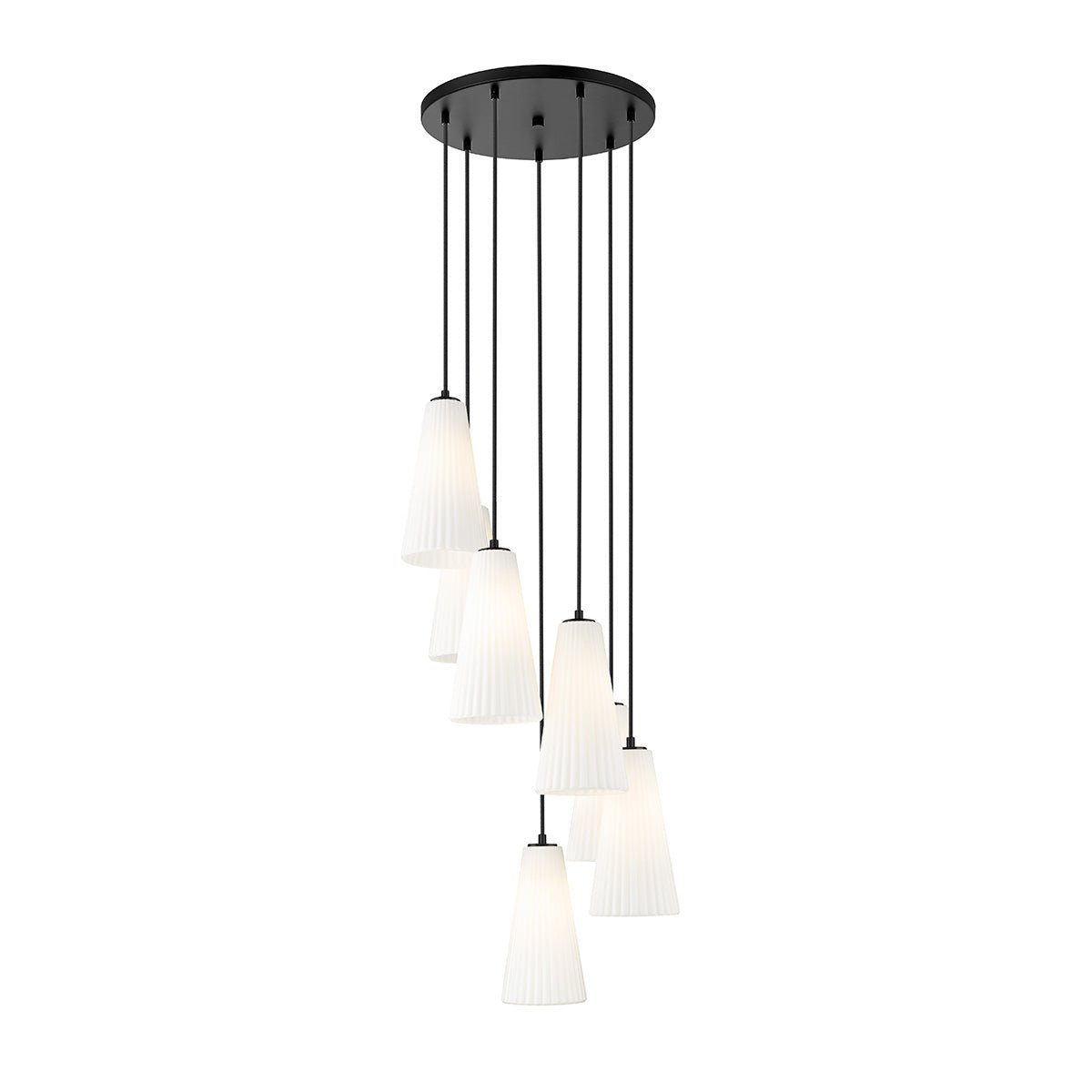 Chandelier Farrell - Noir mat 18" 13 3/4" by Z - Lite | Luminaires & cie