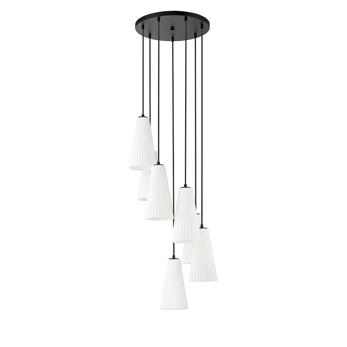 Chandelier Farrell - Noir mat 18" 13 3/4" by Z - Lite | Luminaires & cie
