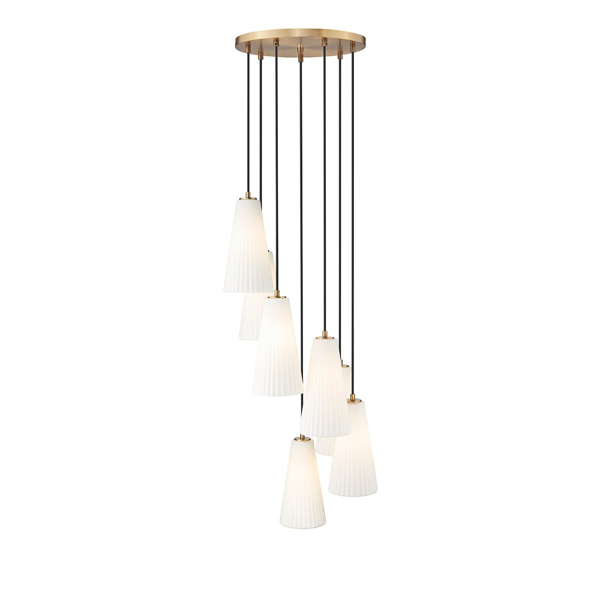 Chandelier Farrell - Or moderne 18" 13 3/4" by Z - Lite | Luminaires & cie