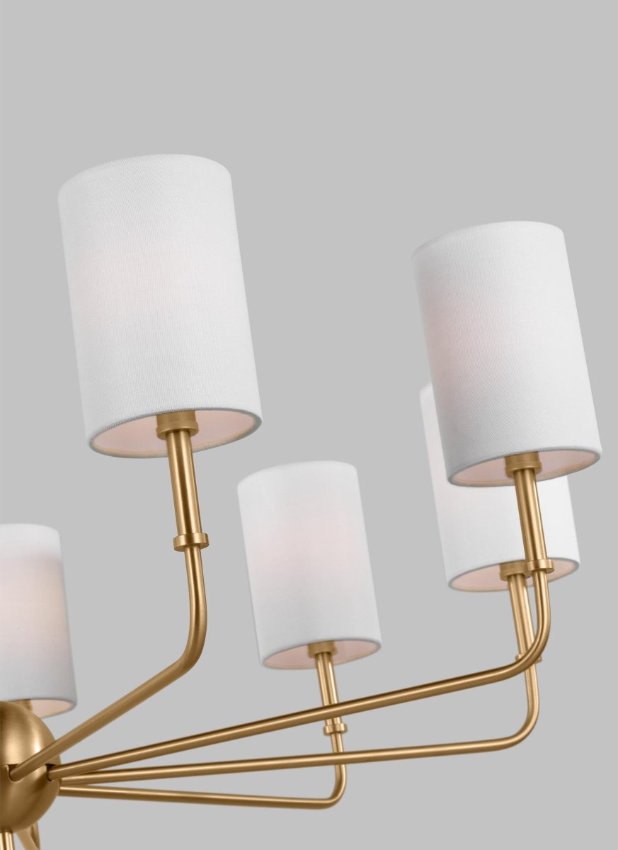 Chandelier Foxdale - Laiton satiné 36" Ampoules non - incluses by Visual Comfort Studio | Luminaires & cie