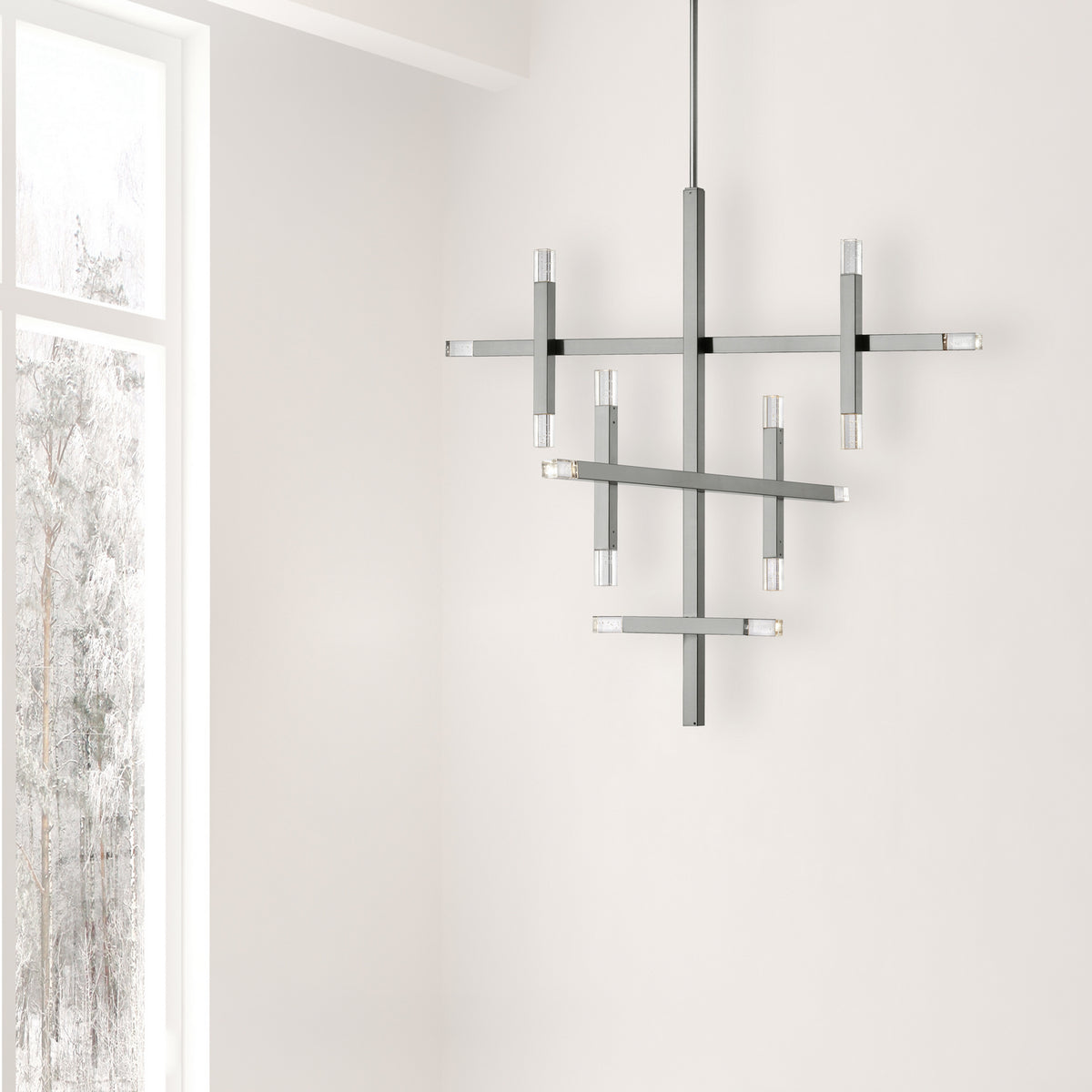 Lustre Francesca Chrome poli – vue 2