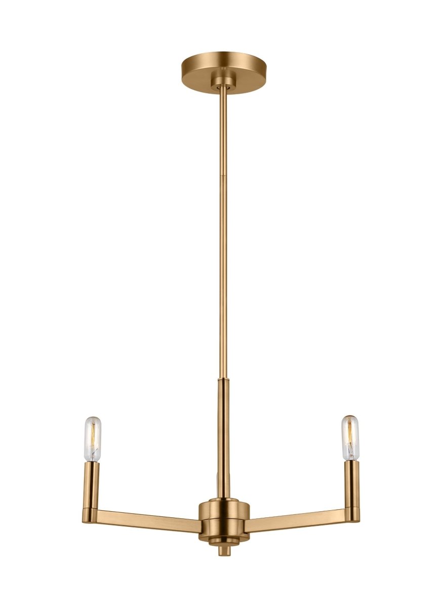 Chandelier Fullton - Laiton satiné 10" Ampoules non - incluses by Visual Comfort Studio | Luminaires & cie