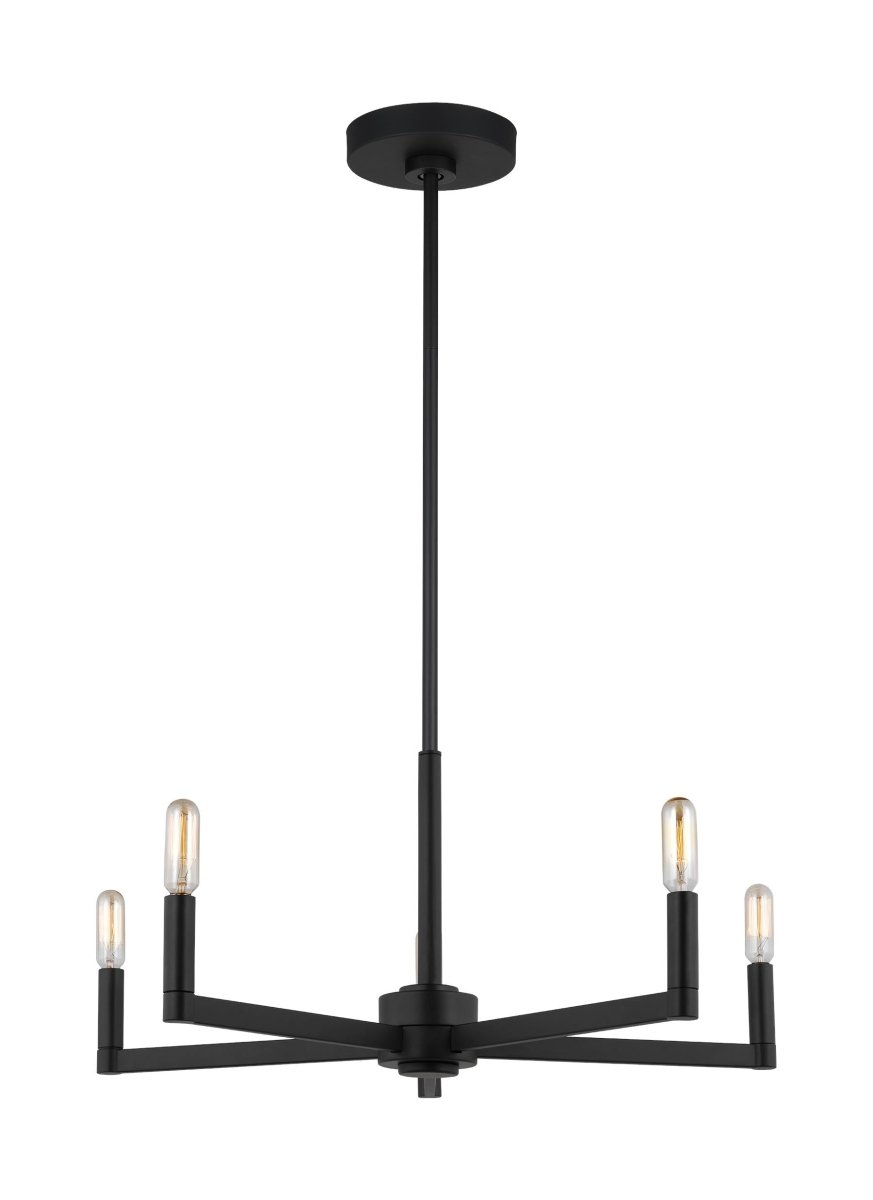 Chandelier Fullton - Noir de minuit 24" Ampoules non - incluses by Visual Comfort Studio | Luminaires & cie