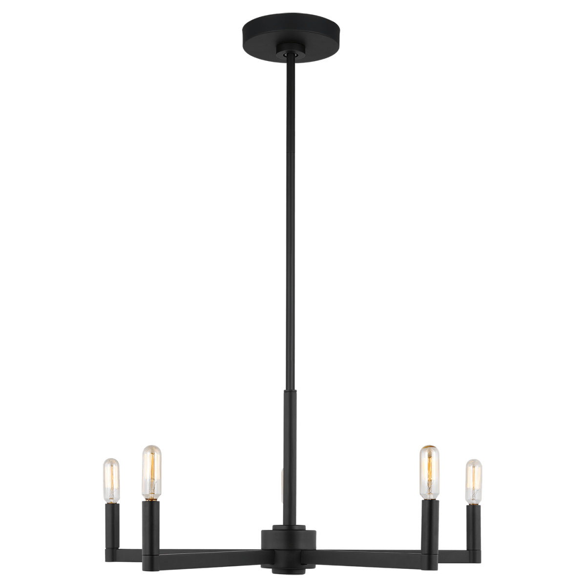 Chandelier Fullton - Noir de minuit 24" Ampoules non - incluses by Visual Comfort Studio | Luminaires & cie