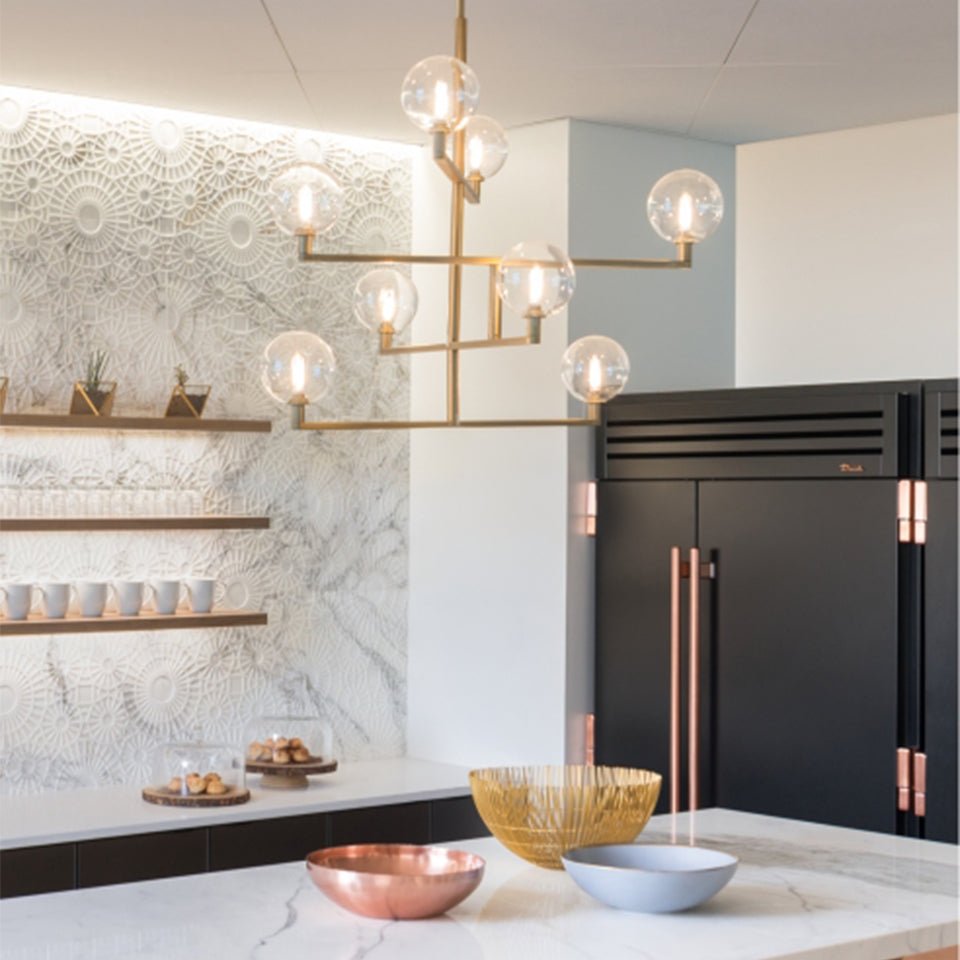 Chandelier Gambit - Laiton vieilli Non by Tech Lighting | Luminaires & cie