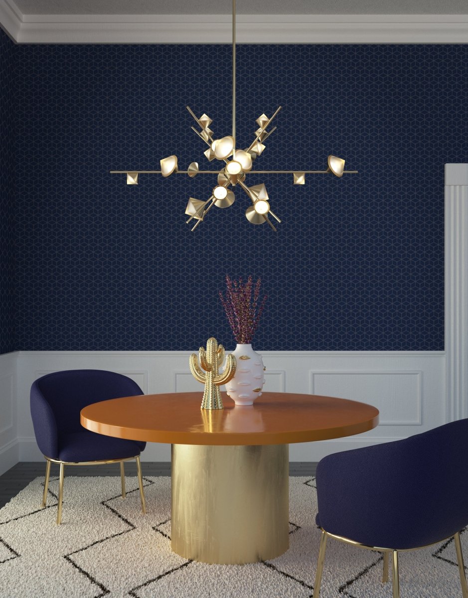 Chandelier Geode - Or brossé 48" by Kuzco Lighting | Luminaires & cie