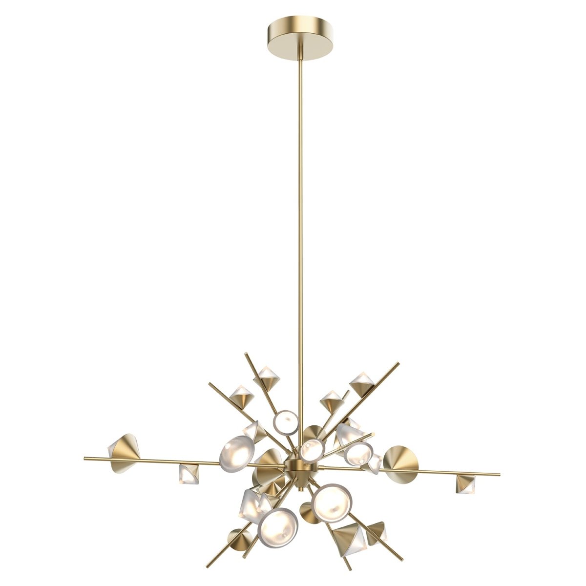 Chandelier Geode - Or brossé 48" by Kuzco Lighting | Luminaires & cie