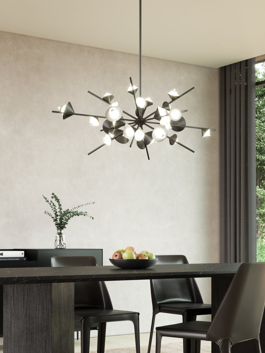 Chandelier Geode - Noir 48" by Kuzco Lighting | Luminaires & cie